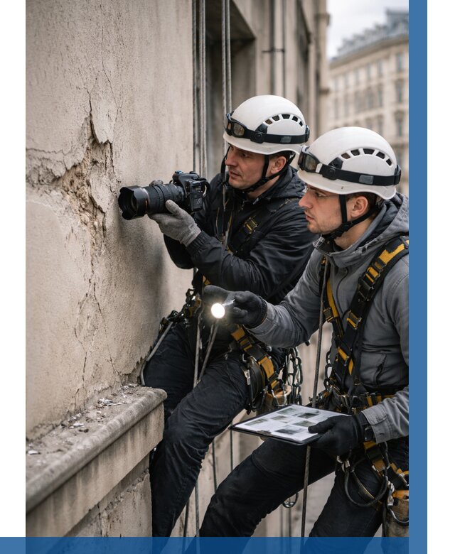 Фотофиксация дефектов фасада в Вятских Поляне от 4568 р. | ВЫСОТНИК-Втс