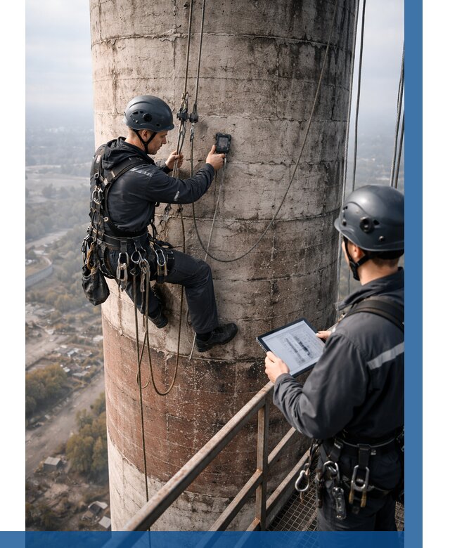 Обследование дымовой трубы в Вятских Поляне от 8120 р. | ВЫСОТНИК-Втс