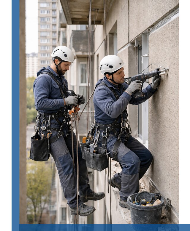 Промышленные альпинисты высотные работы и монтаж в Вятских Поляне